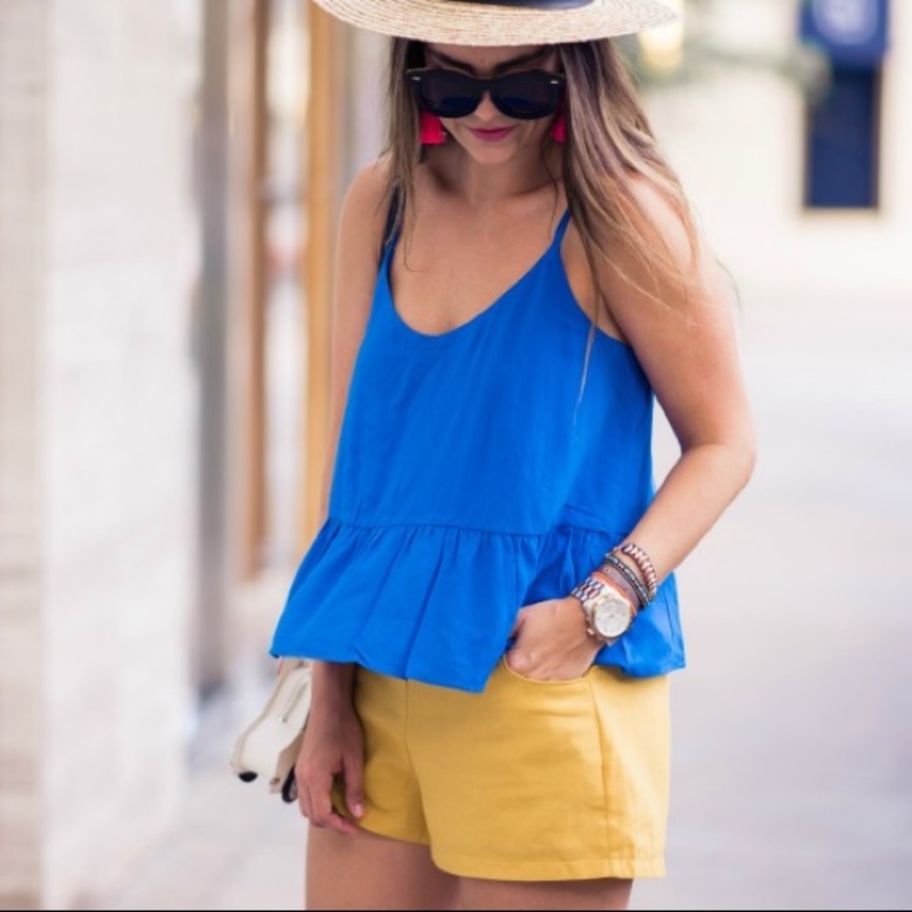 Topshop peplum camisole